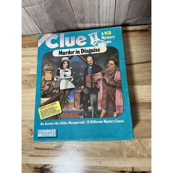 Clue II Murder in Disguise VCR MYSTERY Game 1987 BOARD GAME - Picture 1 of 10